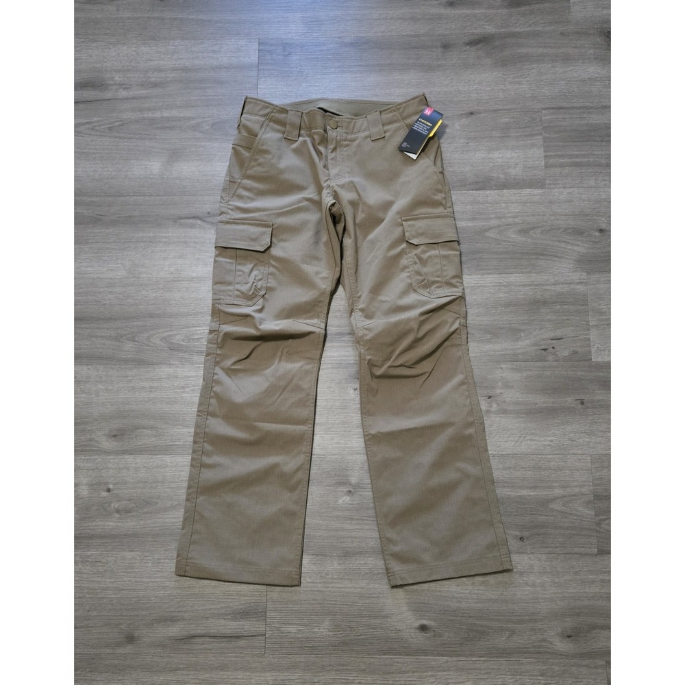 Under Armour Storm Pants Women's 12 Green Ripstop Cargo Tactical Patrol Utility